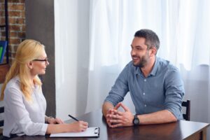 Executive medical office manager interviewing for a job an a medspa